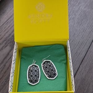 Kendra Scott Black and Silver Earrings